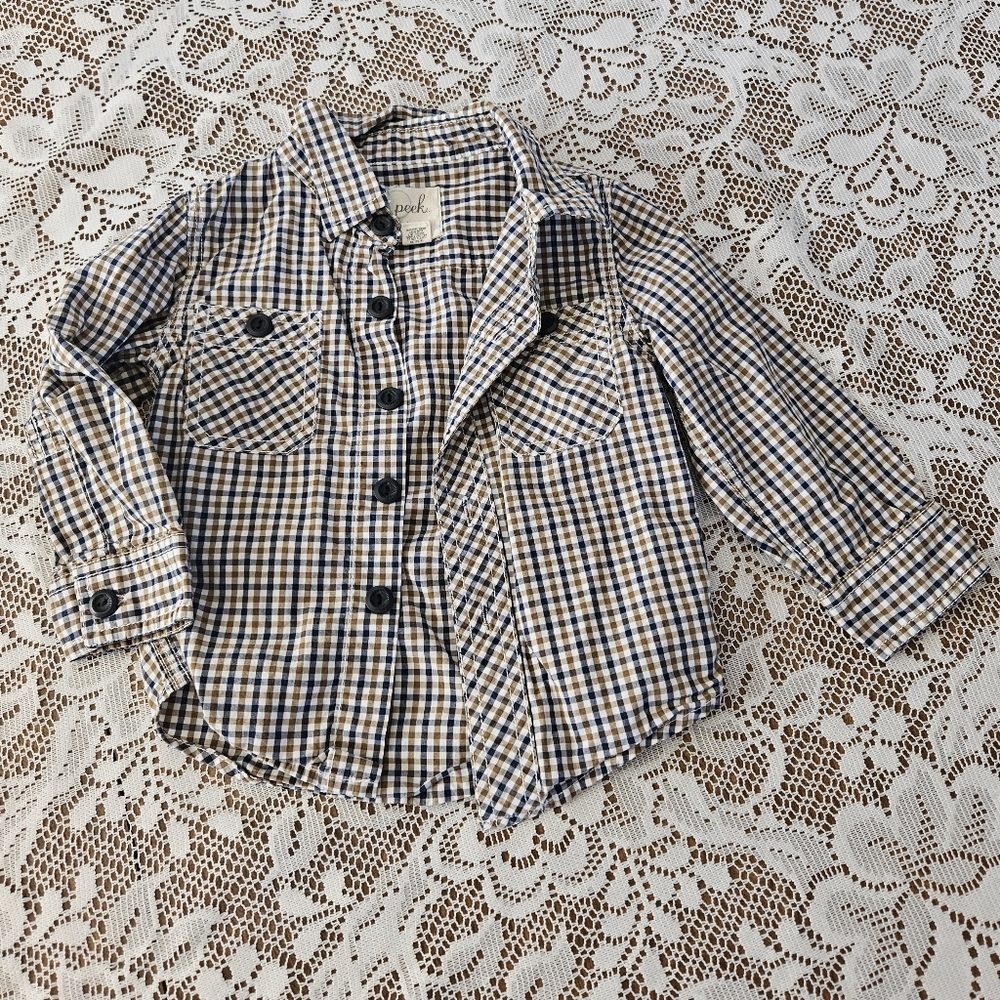 PEEK little peanut button shirt
